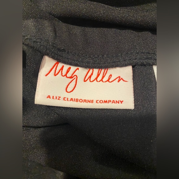 My Allen by Liz Claiborne Women’s Size Large Black Maxi Skirt w/Side Slit - Picture 8 of 9